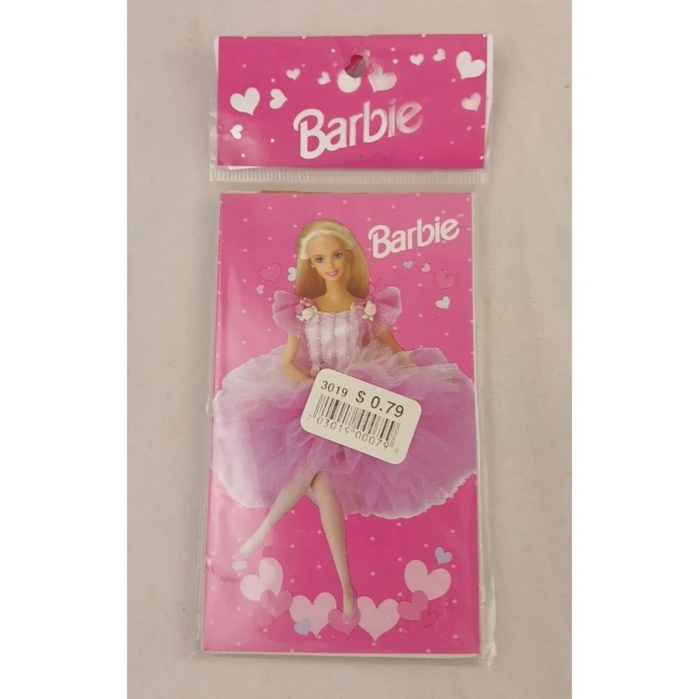 RARE 1998 Mattel/FLOMO Barbie Notebooks 2 pk Party Favors-SEALED!